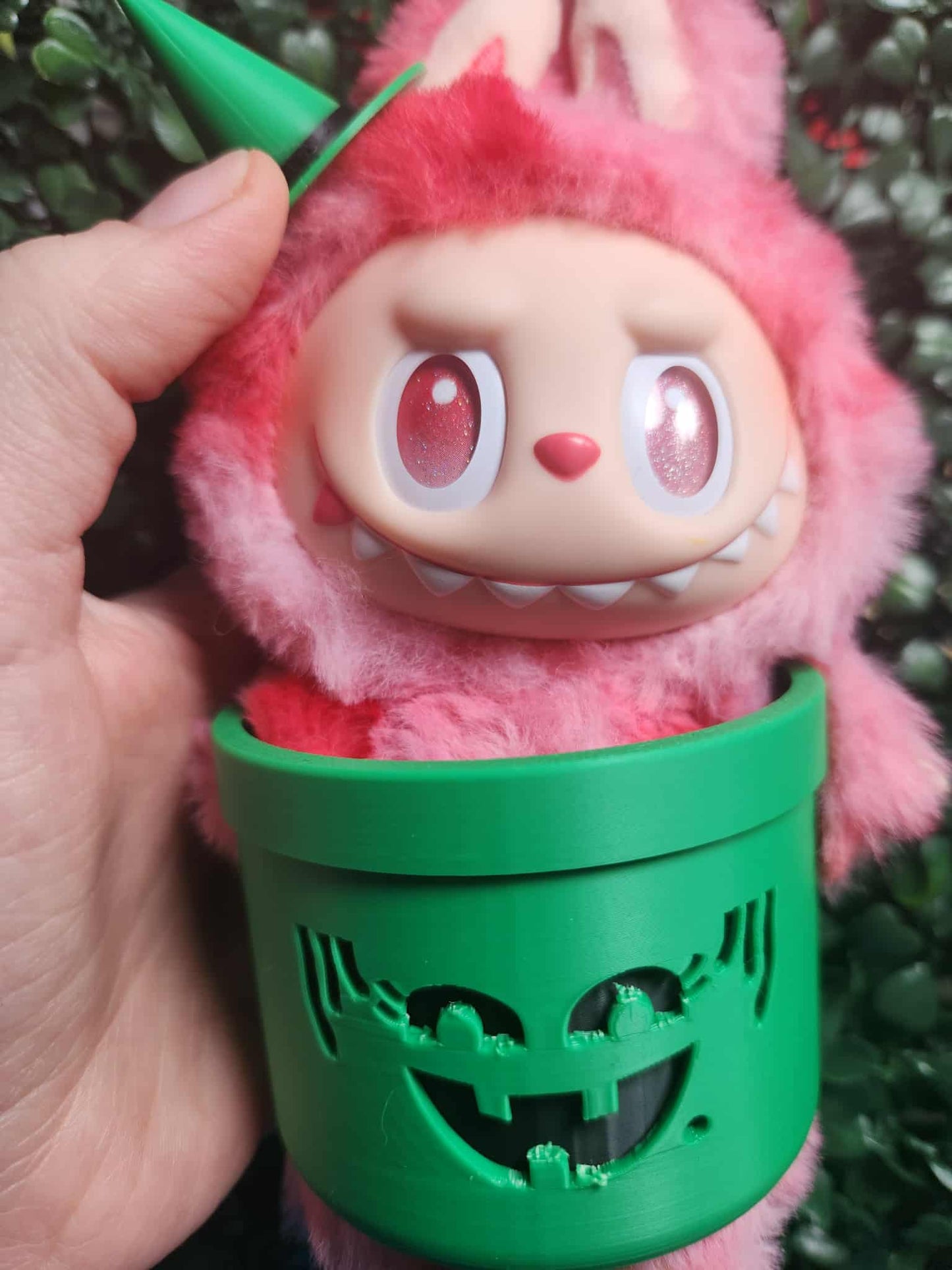 Labubu Pumpkin Outfit with Witch Face | 3D Printed Doll Costume Accessory