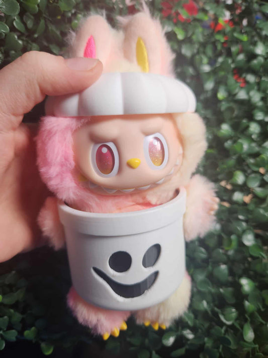 Labubu Pumpkin Outfit with Ghost Face | 3D Printed Doll Costume Accessory