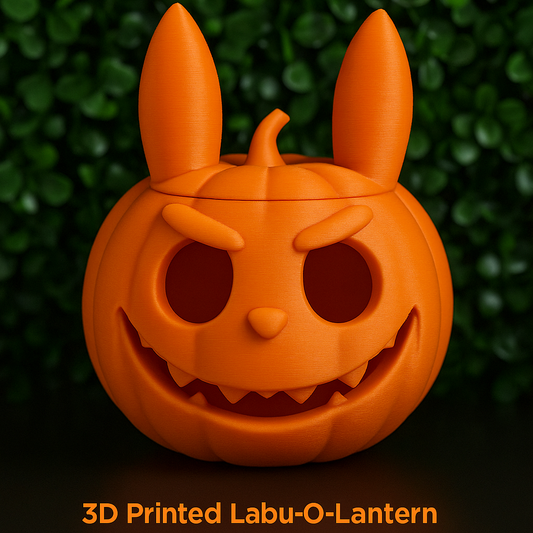 Labubu Jack-O-Lantern | 4x4in Pumpkin Decor & Collectible